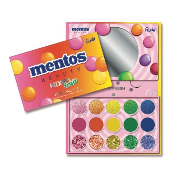 RUDE COSMETICS - MENTOS BEAUTY MIXED FRUIT - NEON PALETTE